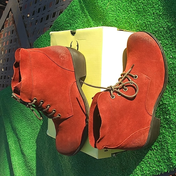 Fly London Mesu Brick Suede Lace Up Boots EU 40 US9/9.5 NIB - Picture 6 of 15